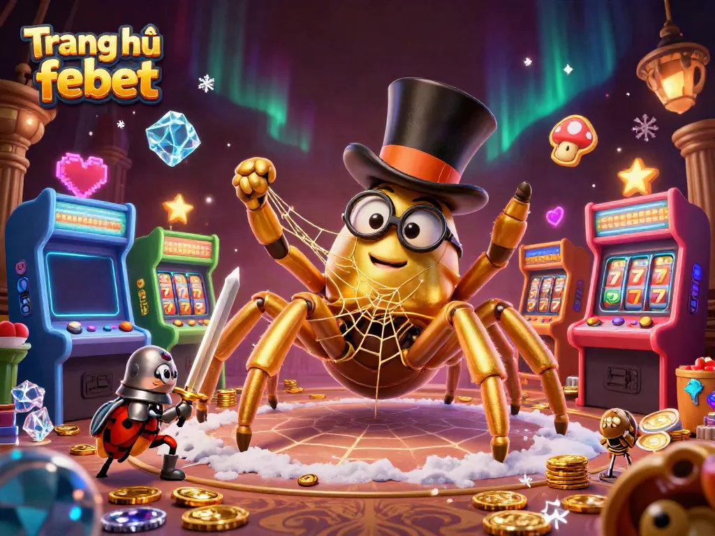 Experience the excitement of Trang chủ febet's dynamic online casino scene with captivating characters and vibrant game elements.