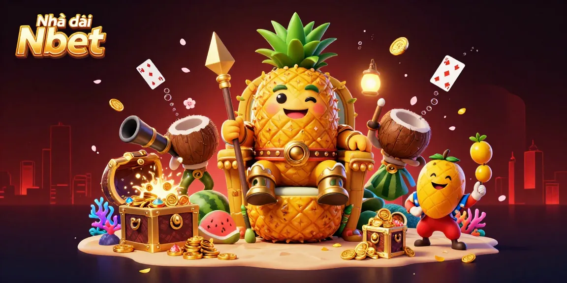 Experience the thrilling atmosphere of Nhà cái Nbet with dynamic casino gaming elements and vibrant characters.