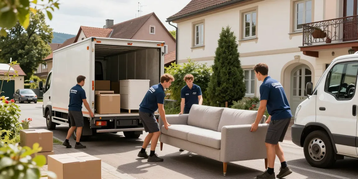 Umzugsunternehmen Schwetzingen: Professionelles Umzugsteam beim Möbeltransport in Schwetzingen.