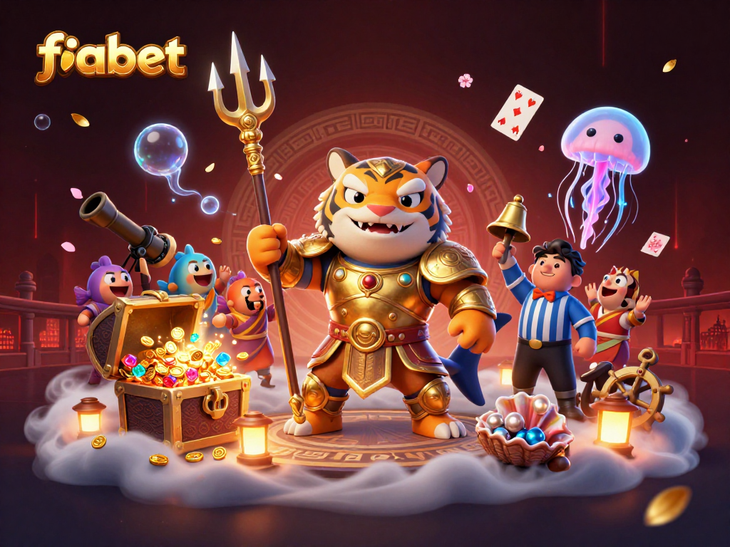 Experience the thrill of fabet with a vibrant underwater casino adventure featuring lively characters and gaming elements.