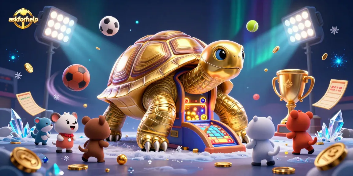Engaging askforhelp scene highlighting a vibrant casino experience with playful characters.