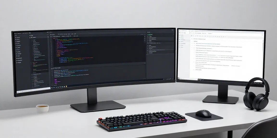 Gadgets für Softwareentwicklung und cloudbasierte Technologien auf modernem Arbeitsplatz.