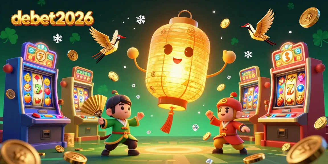 Experience the thrill of debet2026 with dynamic slot machines and vibrant casino characters.