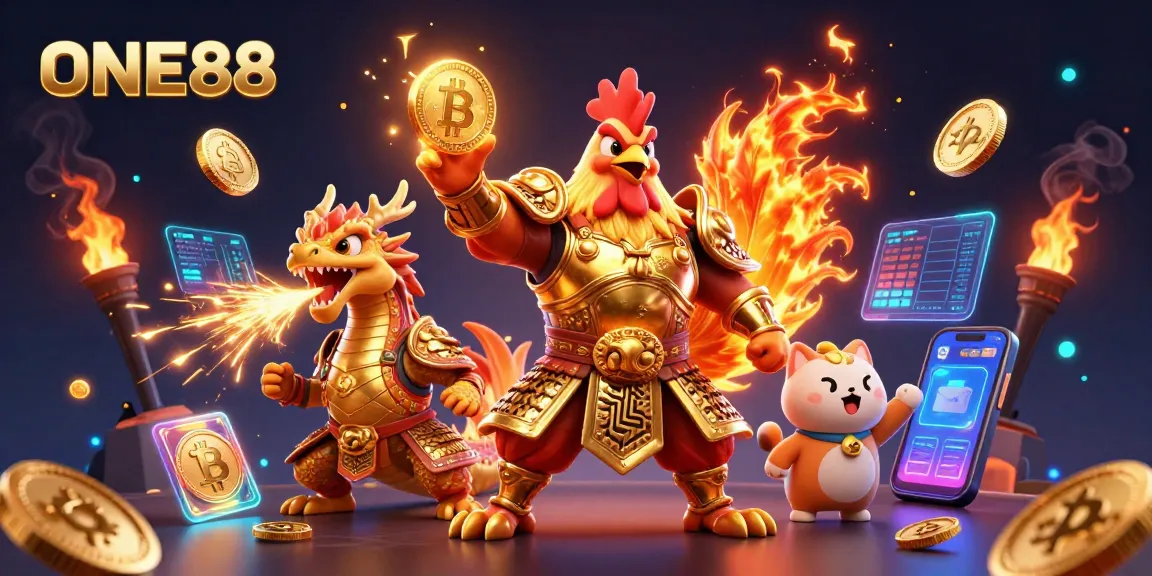 Engage in thrilling battles at ONE88 with legendary creatures and cryptocurrencies lighting the way.