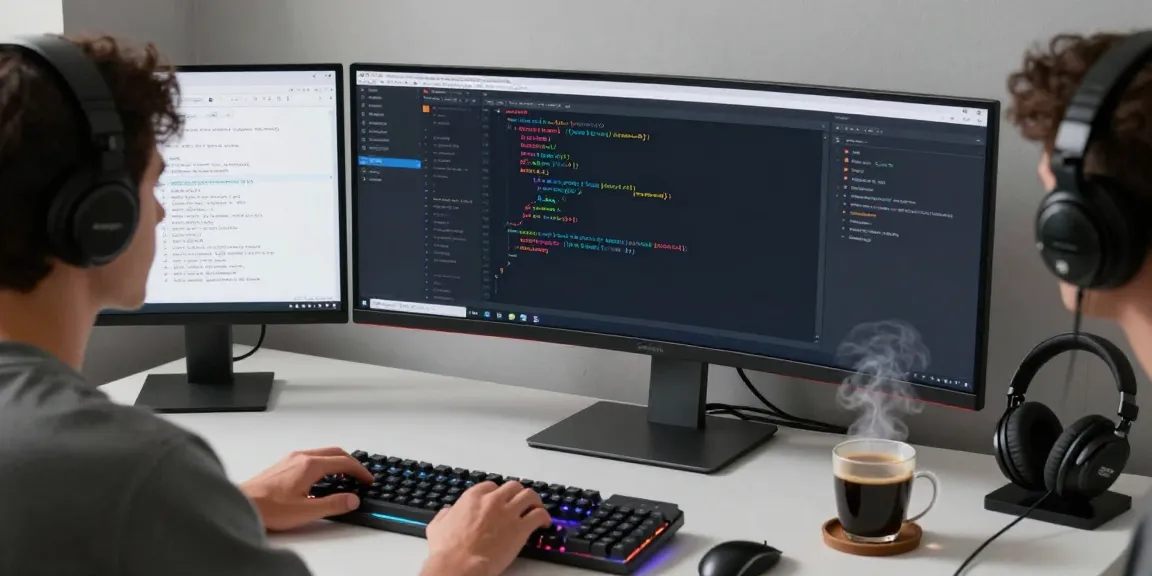 stageplan erstellen in a modern tech workspace with advanced coding tools and cloud solutions