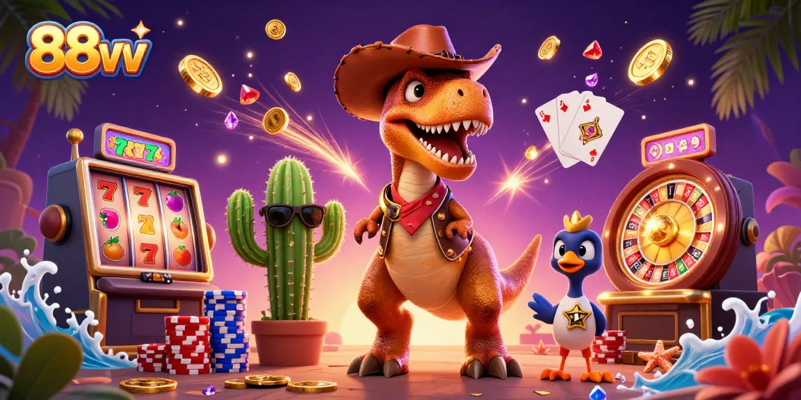 Experience vibrant gaming with 88vv's exciting slot machines and dynamic characters.