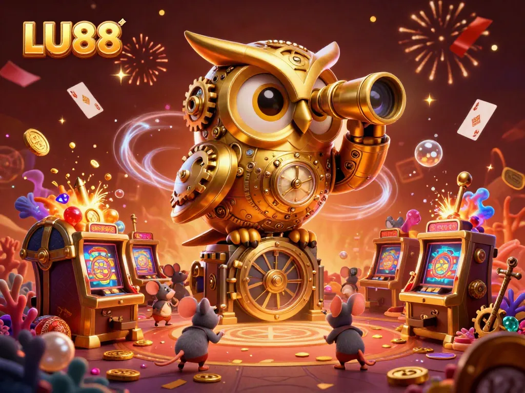 Win big at LU88 with an exquisite 3D casino illustration of magical gaming environment.