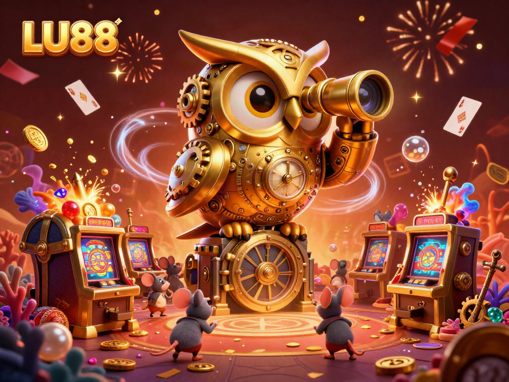 Win big at LU88 with an exquisite 3D casino illustration of magical gaming environment.