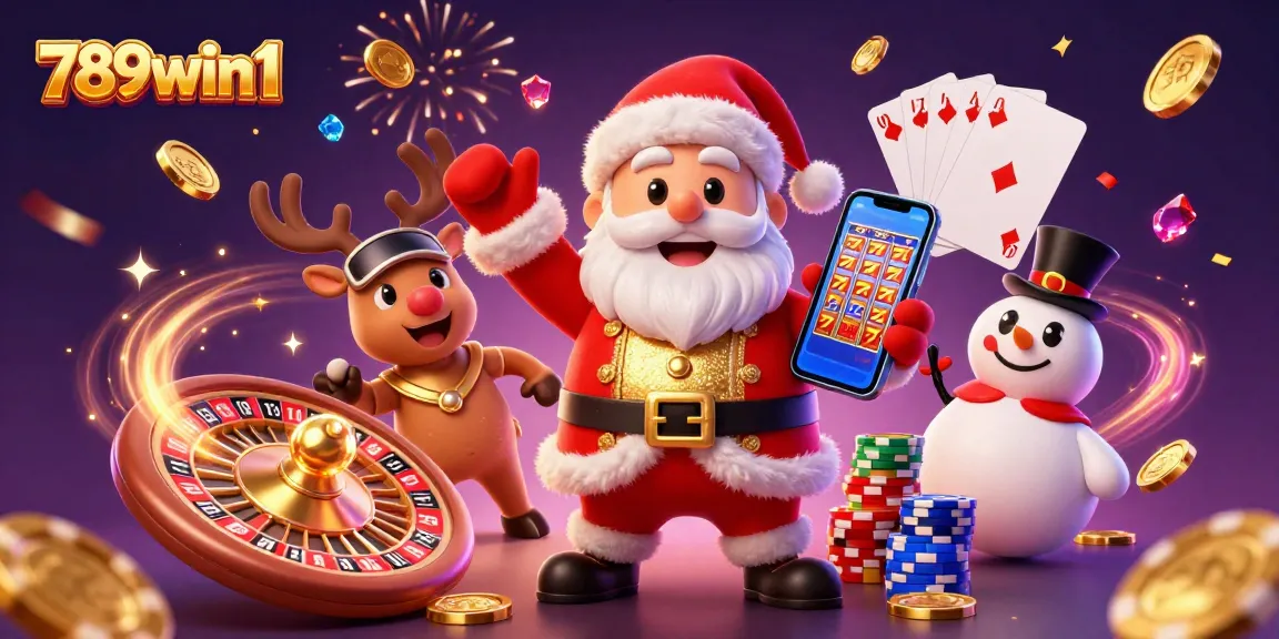 Join Santa and friends in an exciting 789win1 casino adventure filled with jackpot slots and festive fun!