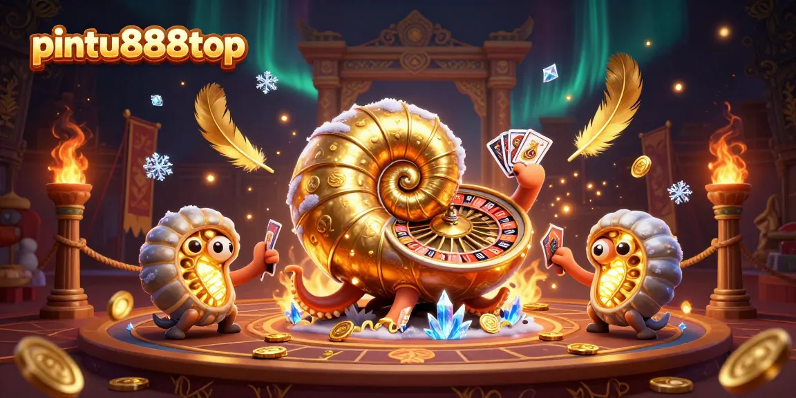 Experience the excitement of gambling at pintu888top with our vibrant casino illustration featuring dynamic game elements.