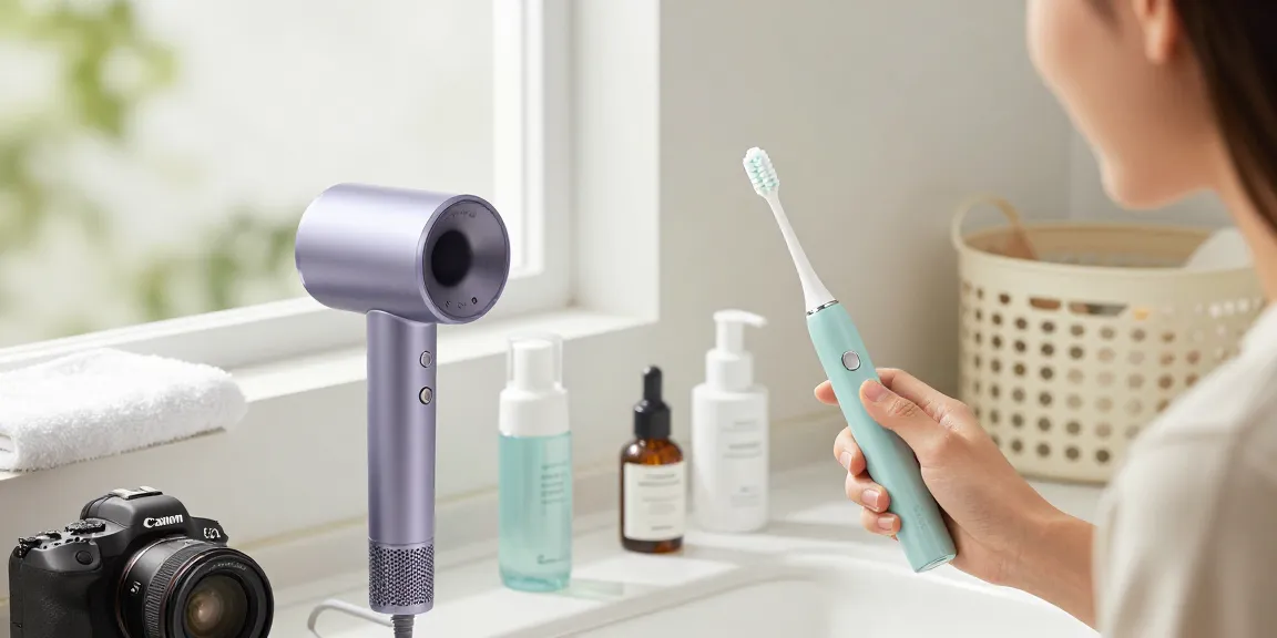 Laifen Deutschland: E-tag Laifen Wave Pro Zahnbürste in modernem Badezimmer mit gesundem Lächeln
